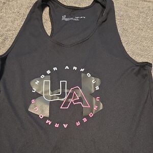 Under Armour Black Tank with Pink Accents